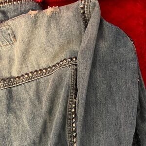 American Eagle Outfitters Studded Blue Denim 
(Very heavy)